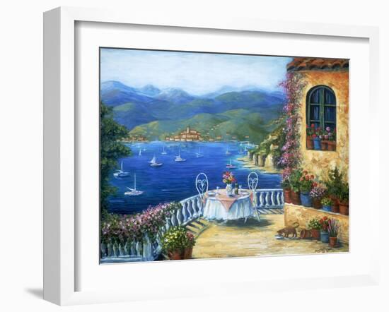 Pranzo Sul Terrazzo-Marilyn Dunlap-Framed Art Print