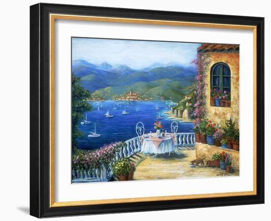 Pranzo Sul Terrazzo-Marilyn Dunlap-Framed Art Print