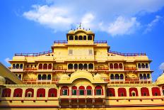 Chandra Mahal in City Palace, Jaipur,-prasenjeet1-Framed Premier Image Canvas