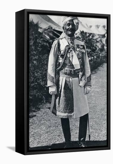 Pratap Singh (1845-1922), British Indian Army officer and Maharaja, 1914-Unknown-Framed Premier Image Canvas