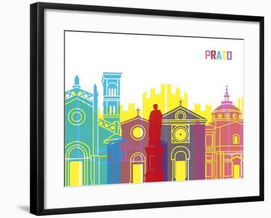 Prato Skyline Pop-paulrommer-Framed Art Print