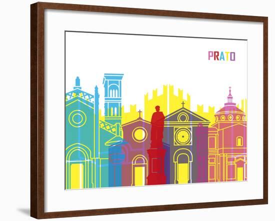 Prato Skyline Pop-paulrommer-Framed Art Print