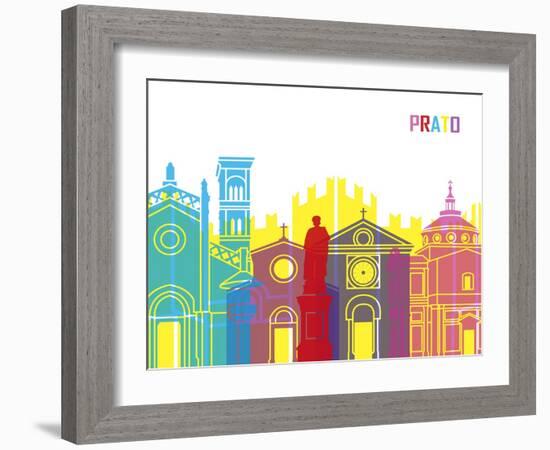 Prato Skyline Pop-paulrommer-Framed Art Print