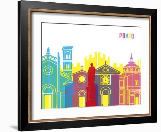 Prato Skyline Pop-paulrommer-Framed Art Print