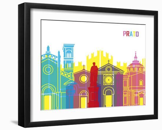 Prato Skyline Pop-paulrommer-Framed Art Print