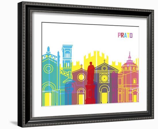 Prato Skyline Pop-paulrommer-Framed Art Print