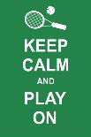 Keep Calm and Play On-prawny-Framed Art Print