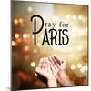 Pray for Paris-leolintang-Mounted Photographic Print