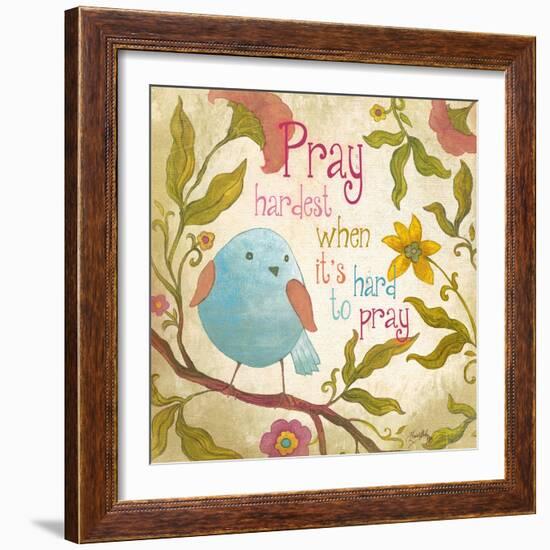 Pray Hardest-Elizabeth Medley-Framed Art Print