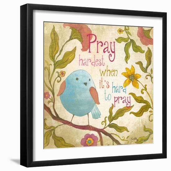 Pray Hardest-Elizabeth Medley-Framed Art Print