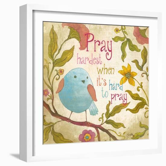 Pray Hardest-Elizabeth Medley-Framed Art Print