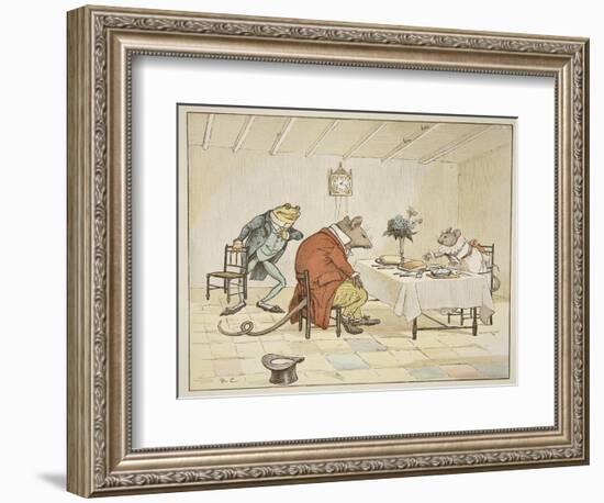 Pray, Miss Mouse, Will You Give Us Some Beer, Illustration from 'A Frog He Would A-Wooing Go'-Randolph Caldecott-Framed Giclee Print