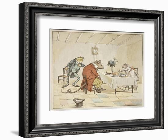 Pray, Miss Mouse, Will You Give Us Some Beer, Illustration from 'A Frog He Would A-Wooing Go'-Randolph Caldecott-Framed Giclee Print