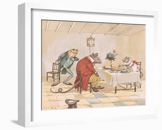 "Pray, Miss Mouse, Will You Give Us Some Beer?"-Randolph Caldecott-Framed Giclee Print