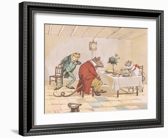 "Pray, Miss Mouse, Will You Give Us Some Beer?"-Randolph Caldecott-Framed Giclee Print