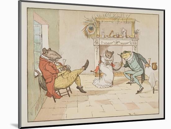 Pray, Mr Frog, Will You Give Us a Song? , from the Hey Diddle Diddle Picture Book, Pub.1882 (Colou-Randolph Caldecott-Mounted Giclee Print