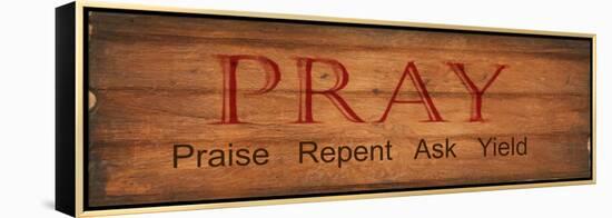 Pray-Taylor Greene-Framed Stretched Canvas