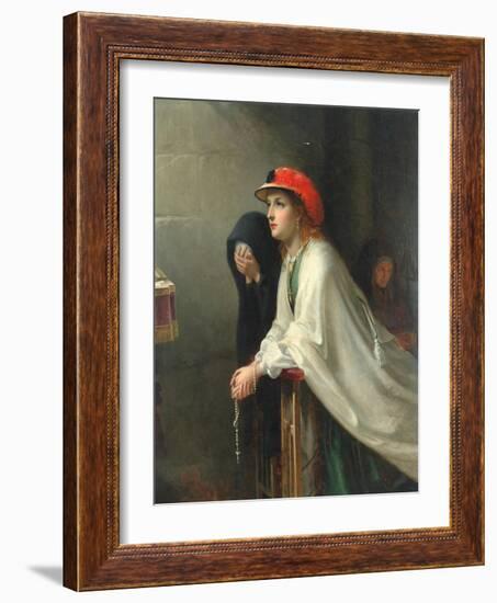 Prayer, 1862-Thomas Brooks-Framed Giclee Print