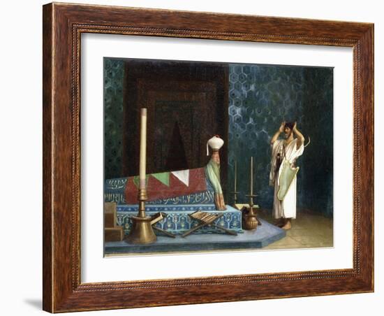 Prayer at the Sultan's Room-Jean Leon Gerome-Framed Giclee Print