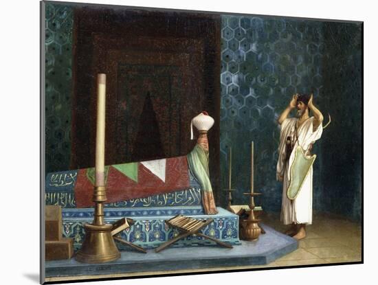 Prayer at the Sultan's Room-Jean Leon Gerome-Mounted Giclee Print