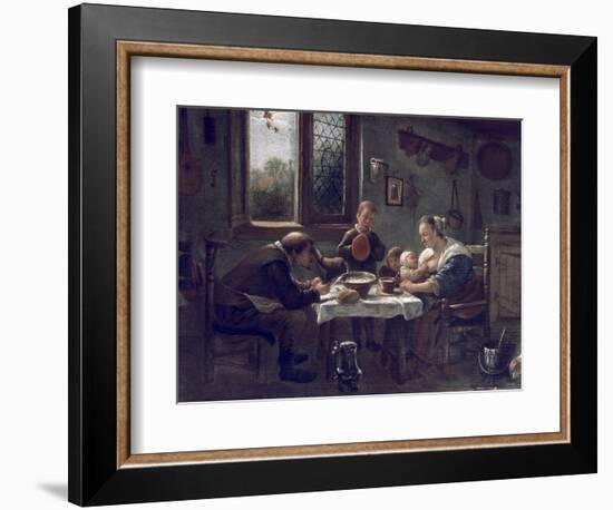 Prayer before Lunch-Jan Havicksz. Steen-Framed Giclee Print