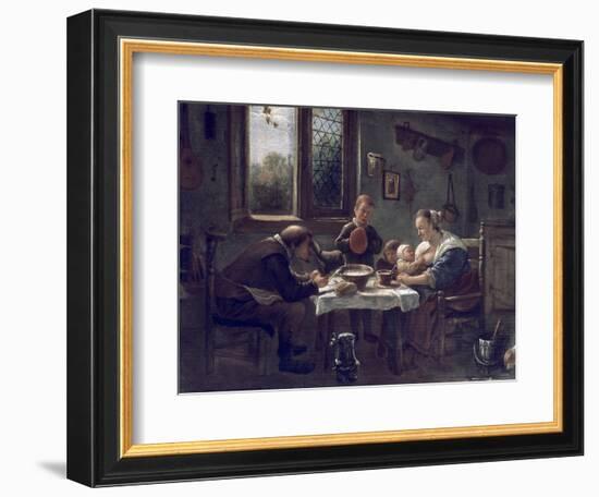 Prayer before Lunch-Jan Havicksz. Steen-Framed Giclee Print