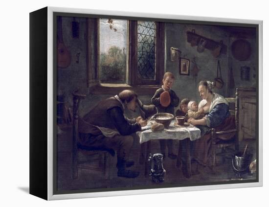 Prayer before Lunch-Jan Havicksz. Steen-Framed Premier Image Canvas