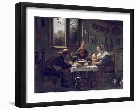 Prayer before Lunch-Jan Havicksz. Steen-Framed Giclee Print