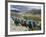 Prayer Flags and View Over Cultivated Fields, Yumbulagung Castle, Tibet, China-Ethel Davies-Framed Photographic Print