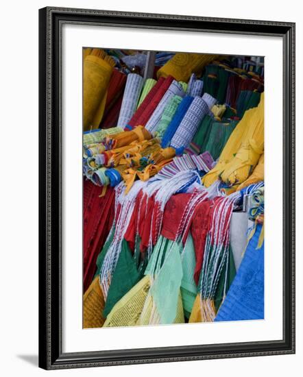 Prayer Flags, Barkhor, Lhasa, Tibet, China-Ethel Davies-Framed Photographic Print