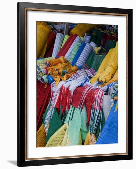 Prayer Flags, Barkhor, Lhasa, Tibet, China-Ethel Davies-Framed Photographic Print