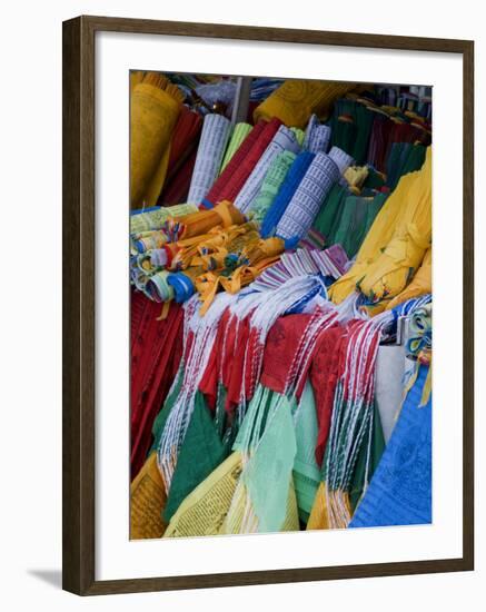 Prayer Flags, Barkhor, Lhasa, Tibet, China-Ethel Davies-Framed Photographic Print