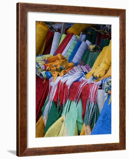 Prayer Flags, Barkhor, Lhasa, Tibet, China-Ethel Davies-Framed Photographic Print