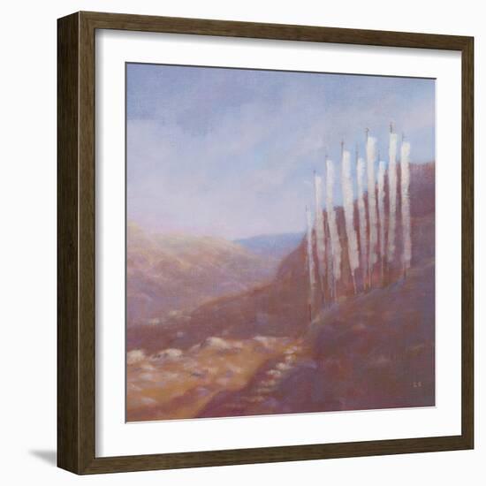 Prayer Flags, Bhutan, 2012-Lincoln Seligman-Framed Giclee Print