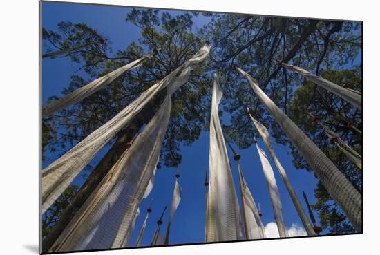 Prayer Flags, Dochula, Bhutan-Michael Runkel-Mounted Photographic Print