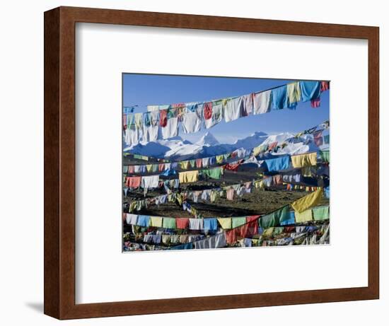 Prayer Flags, Himalayas, Tibet, China-Ethel Davies-Framed Photographic Print