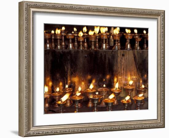 Prayer Flames, Jokhong Temple, Lhasa, Tibet-Keren Su-Framed Photographic Print