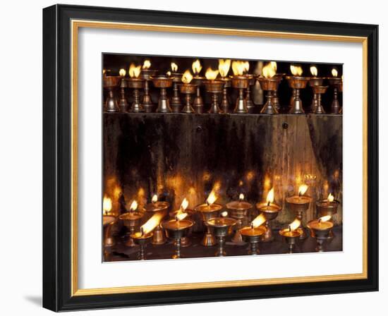 Prayer Flames, Jokhong Temple, Lhasa, Tibet-Keren Su-Framed Photographic Print