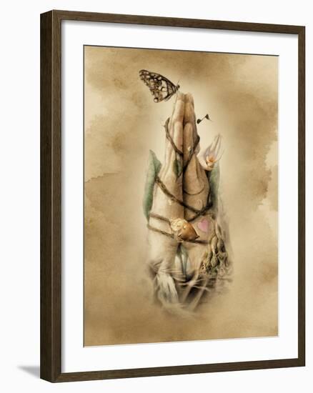 Prayer Hands-Art and a Little Magic-Framed Giclee Print