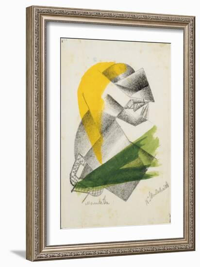 Prayer Ii, C.1913 (Lithograph)-Kazimir Severinovich Malevich-Framed Giclee Print