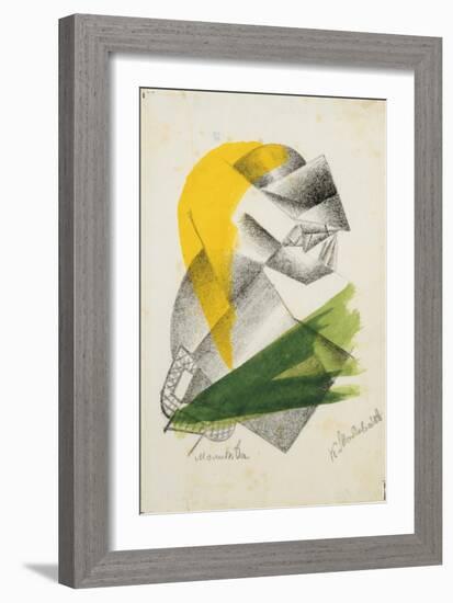 Prayer Ii, C.1913 (Lithograph)-Kazimir Severinovich Malevich-Framed Giclee Print