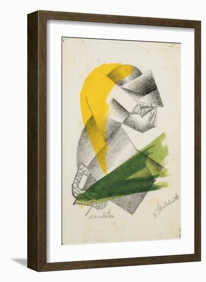 Prayer Ii, C.1913 (Lithograph)-Kazimir Severinovich Malevich-Framed Giclee Print