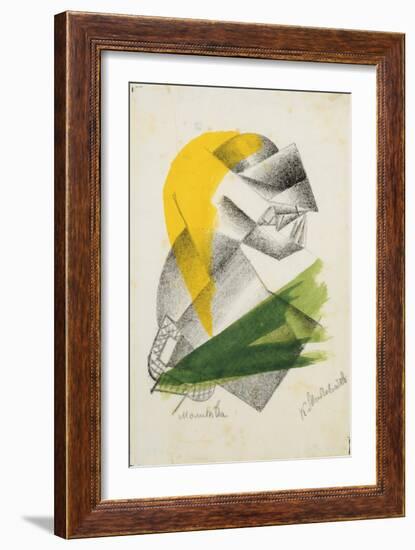 Prayer Ii, C.1913 (Lithograph)-Kazimir Severinovich Malevich-Framed Giclee Print