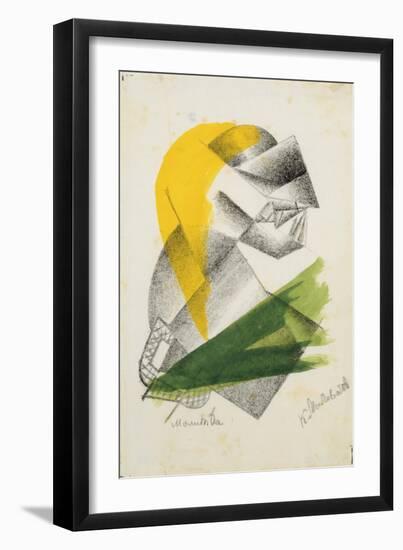 Prayer Ii, C.1913 (Lithograph)-Kazimir Severinovich Malevich-Framed Giclee Print