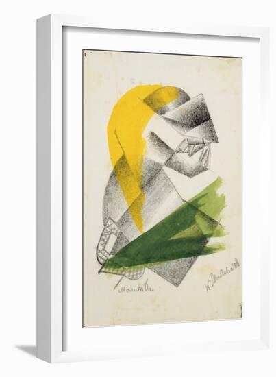 Prayer Ii, C.1913 (Lithograph)-Kazimir Severinovich Malevich-Framed Giclee Print