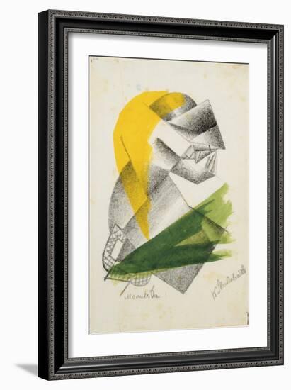 Prayer Ii, C.1913 (Lithograph)-Kazimir Severinovich Malevich-Framed Giclee Print