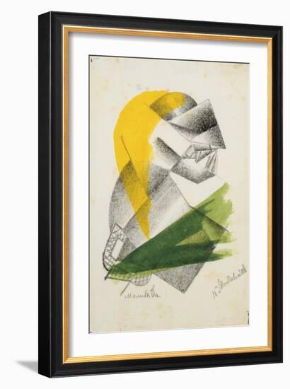 Prayer Ii, C.1913 (Lithograph)-Kazimir Severinovich Malevich-Framed Giclee Print