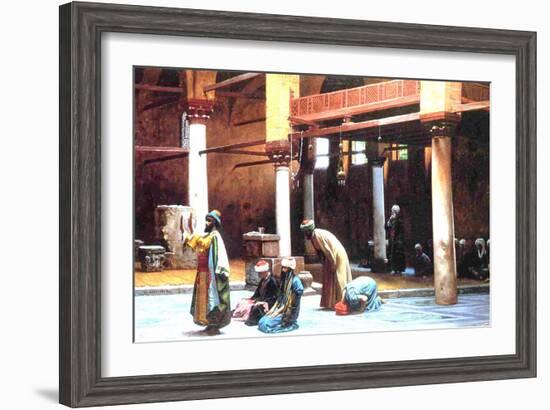 Prayer in a Mosque, 1892-Jean Leon Gerome-Framed Giclee Print