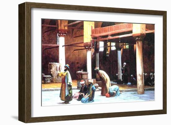 Prayer in a Mosque, 1892-Jean Leon Gerome-Framed Giclee Print