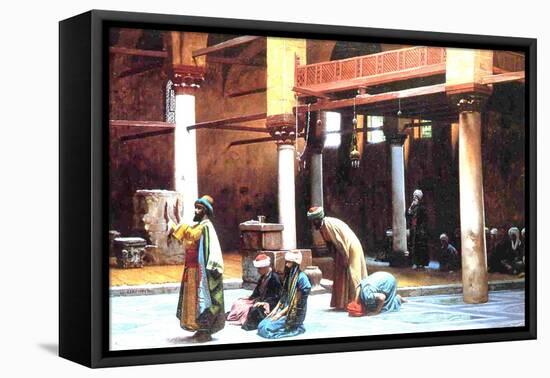 Prayer in a Mosque, 1892-Jean Leon Gerome-Framed Premier Image Canvas